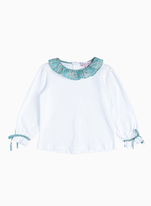 Lily Rose Top Willow Jersey Top in Teal Capel