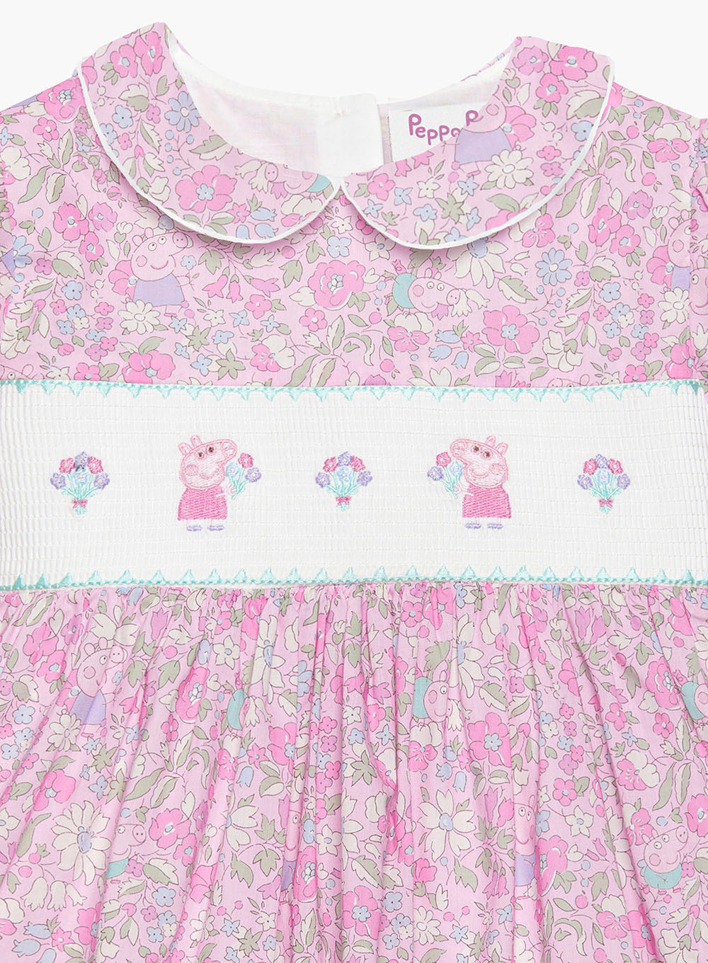 Lily Rose x PEPPA PIG Dress Peppa Smocked Party Dress