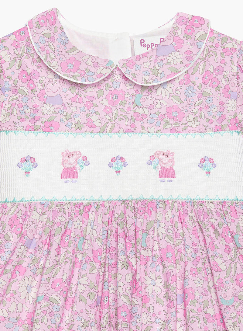 Lily Rose x PEPPA PIG Dress Peppa Smocked Party Dress