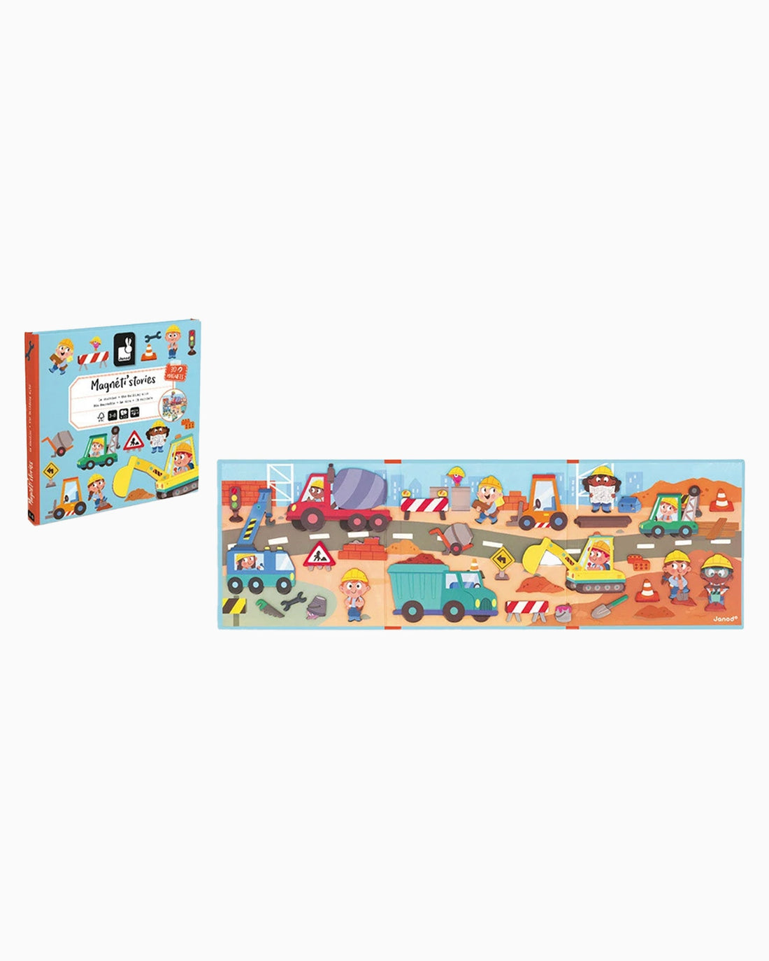 Janod Toys Toy Magneti' Stories The Building Site