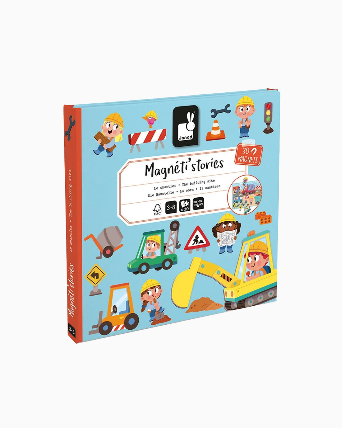 Janod Toys Toy Magneti' Stories The Building Site