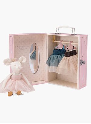 Moulin Roty Toy Moulin Roty Le Danse Ballerina Mouse with a Suitcase