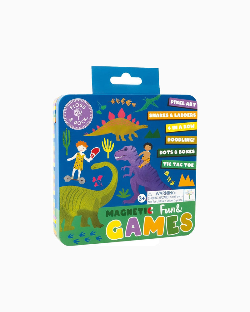 Floss & Rock Toy Dinosaur Fun & Games Tin