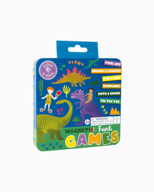 Floss & Rock Toy Dinosaur Fun & Games Tin