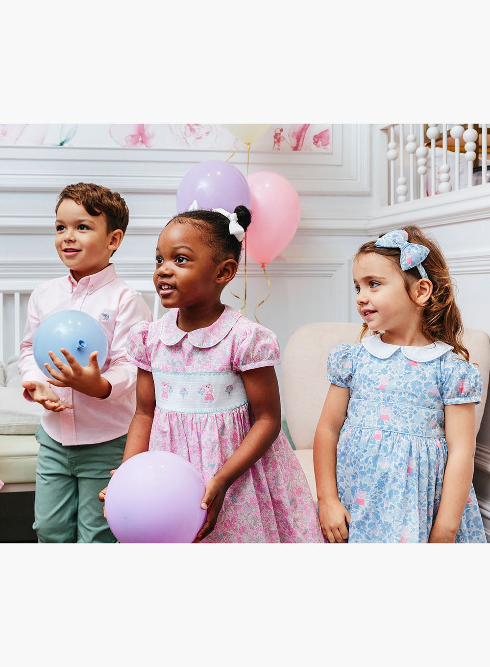 PEPPA PIG x Trotters Dress Peppa Smocked Party Dress