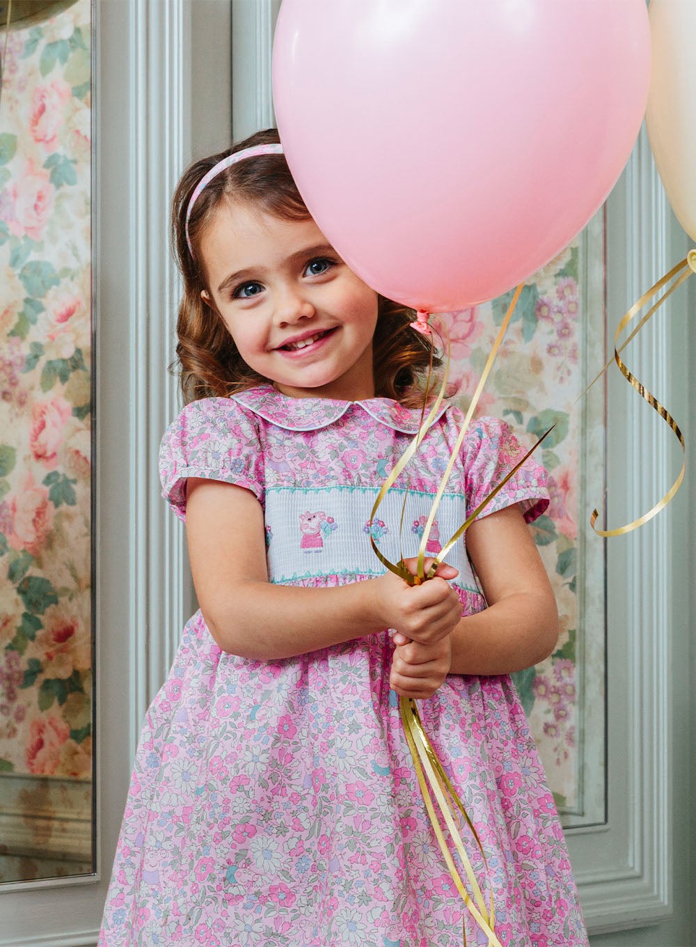 PEPPA PIG x Trotters Dress Peppa Smocked Party Dress