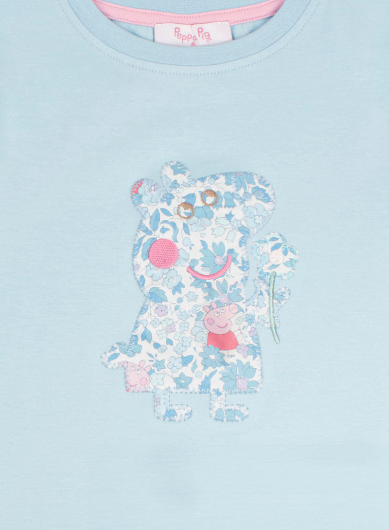 PEPPA PIG x Trotters Pyjamas Pyjama Shorts Set in Blue Peppa Meadow