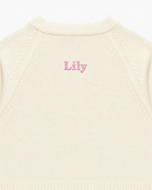 Lapinou Cardigan Baby Betsy Ann Heart Cardigan