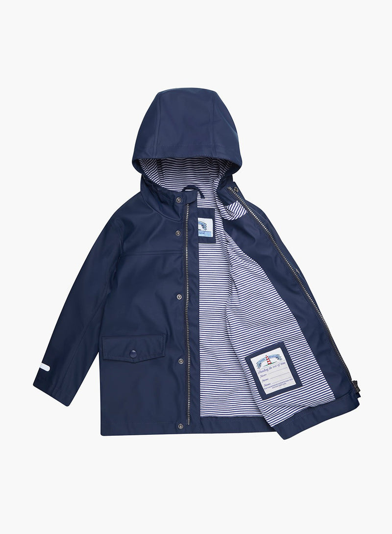 Petit Breton Rainmac Rain Mac in Navy
