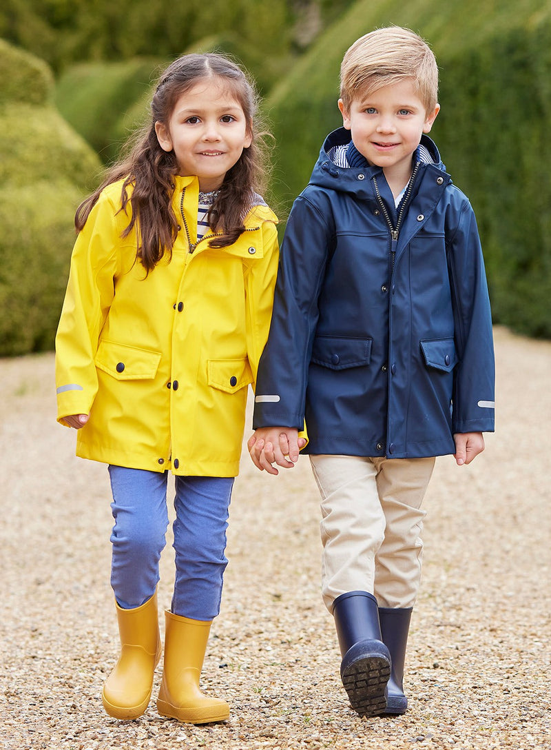 Petit Breton Rainmac Rain Mac in Navy