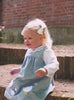 Little Duck Smocked Pinafore in Pale Blue