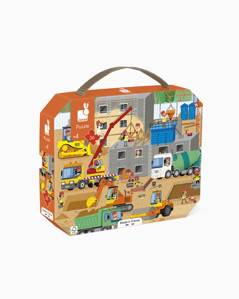 Janod Toy Construction Site Puzzle 36 Pieces