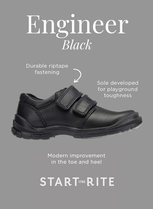 Start-Rite School Shoes Start Rite Engineer School Shoe in Black