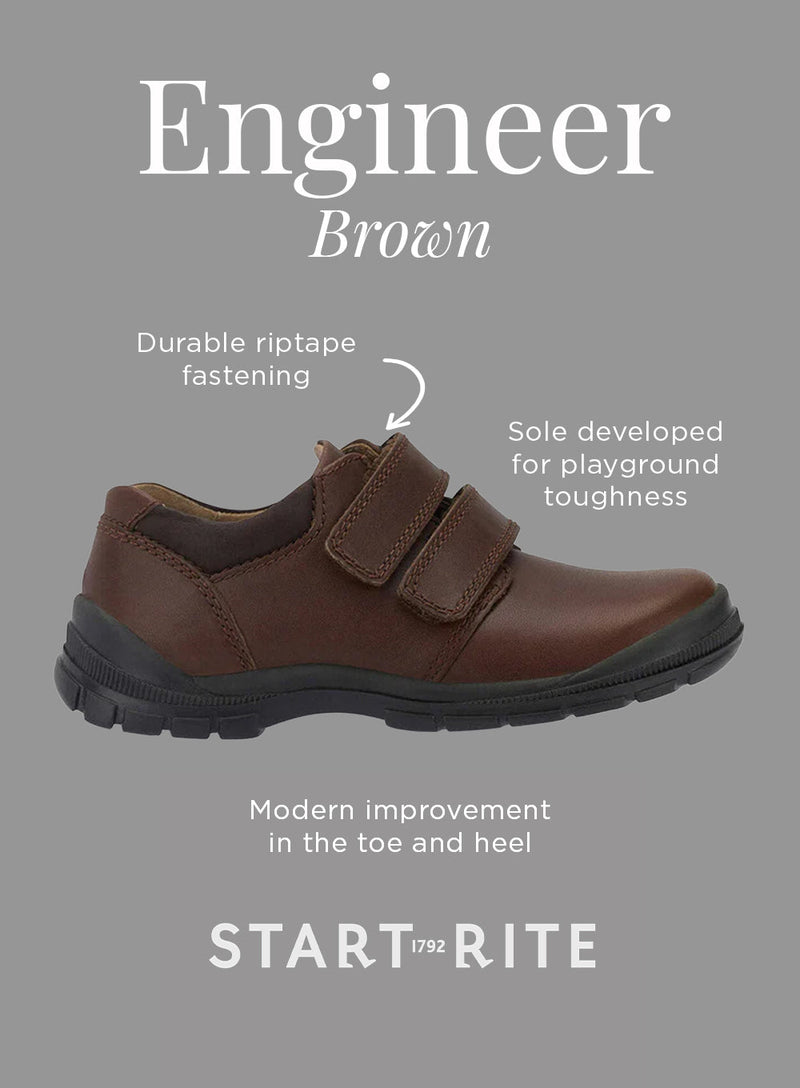 Start-Rite School Shoes Start Rite Engineer School Shoe in Brown