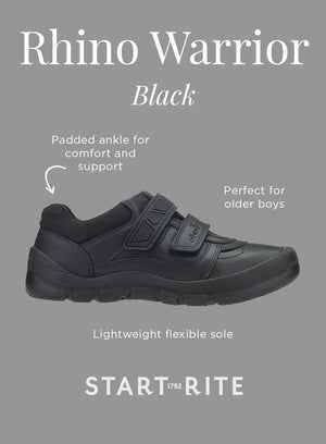 Start-Rite School Shoes Start Rite Rhino Warrior School Shoe in Black