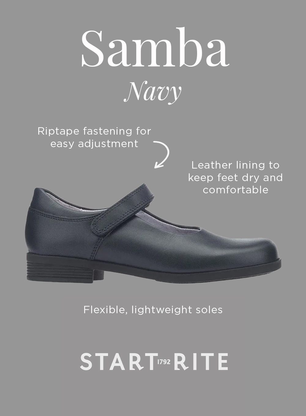 Start-Rite School Shoes Start Rite Samba School Shoe in Navy