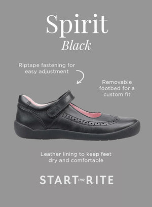 Start-Rite School Shoes Start Rite Spirit School Shoe in Black