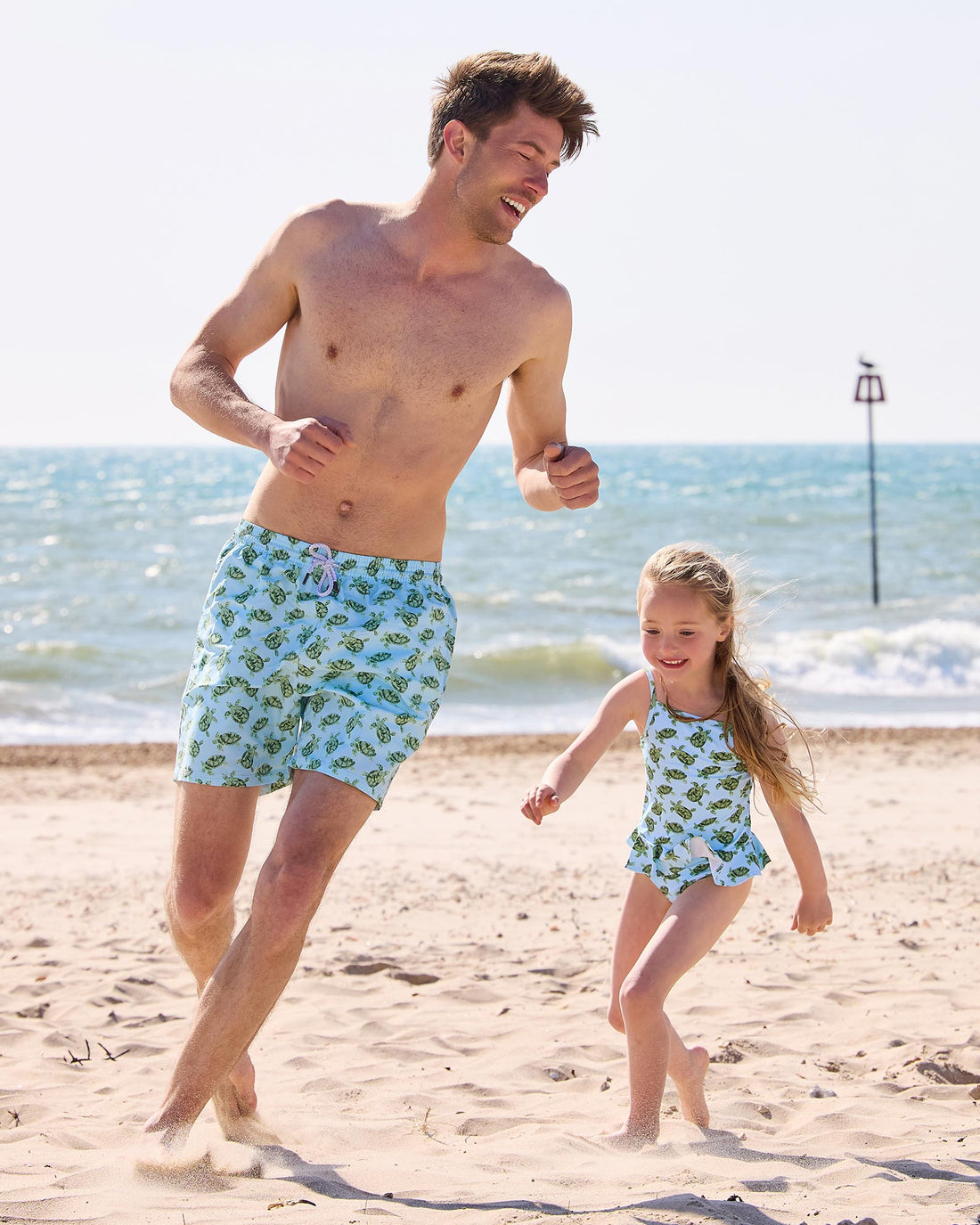 Hampton Swim Swimshorts Mens Daddy & Me Swimshorts in Turtle
