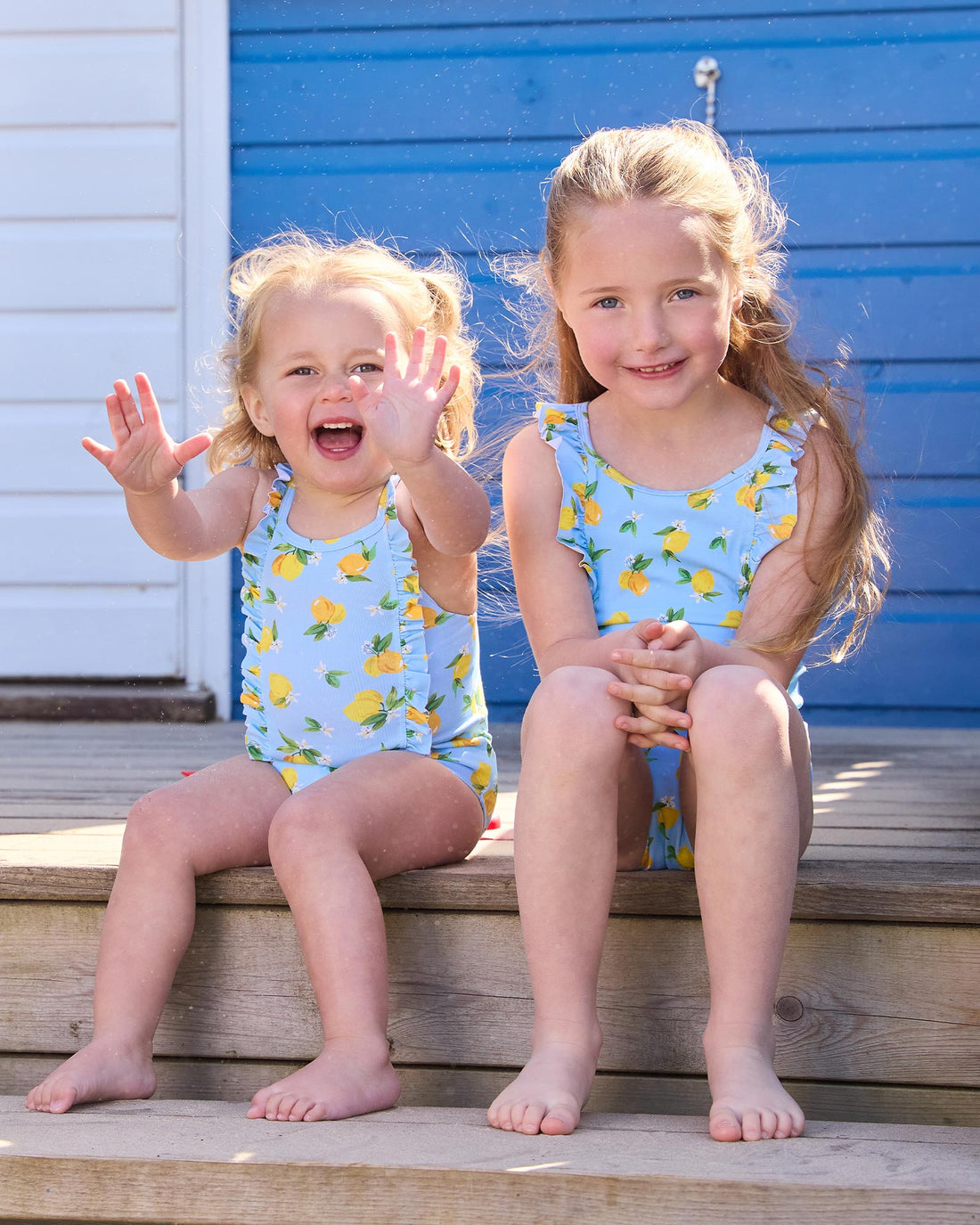 Hampton Swim Swimsuit Frill Swimsuit in Lemon