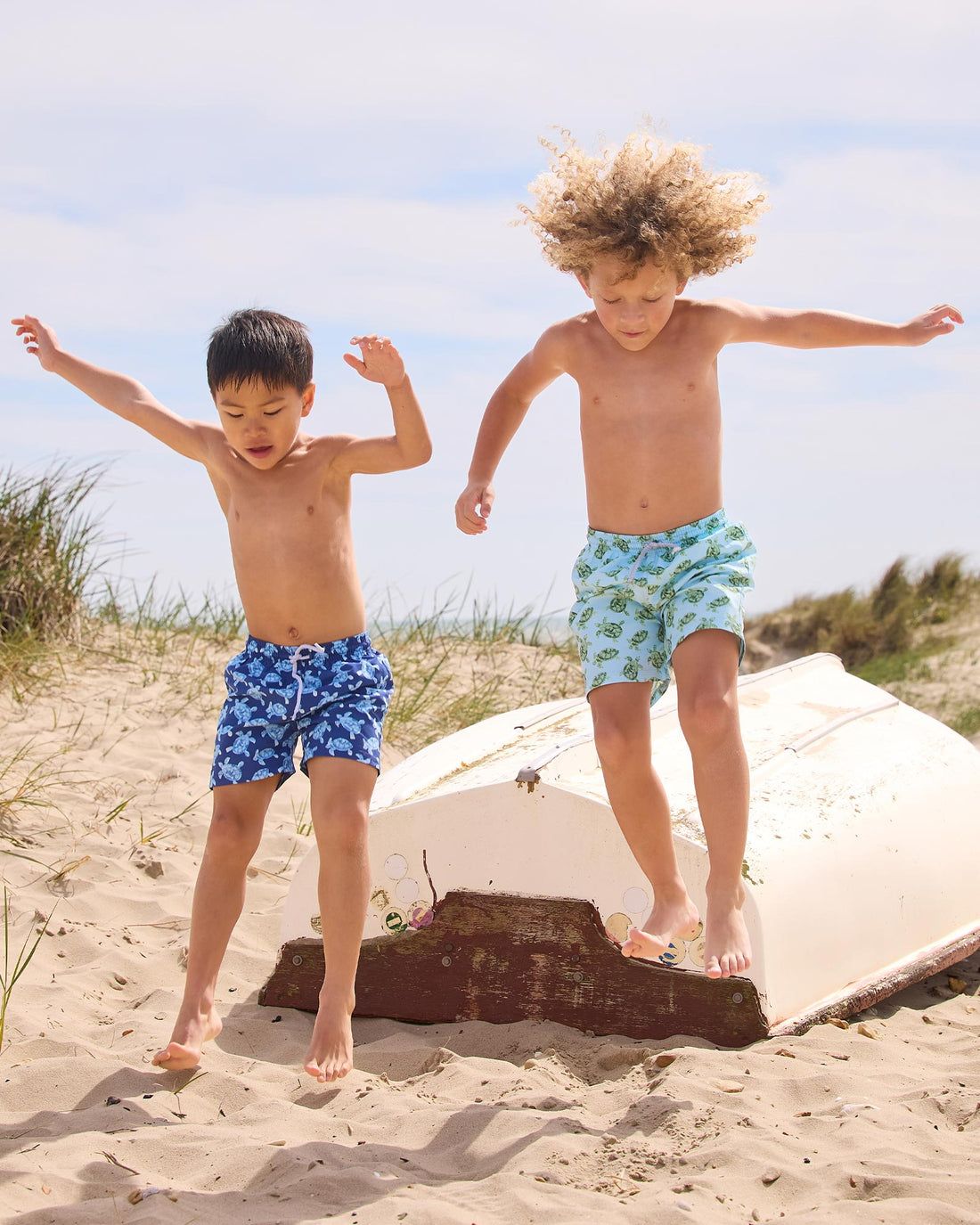 Hampton Swim Swimshorts Boys Swimshorts in Navy Turtle