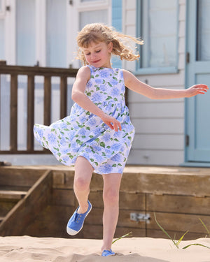 Confiture Dress Adelina Summer Dress in Pale Blue Hydrangea