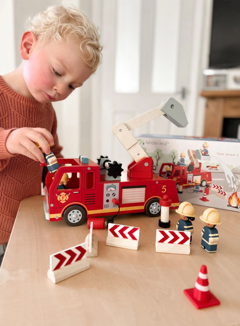 Tender Leaf Toys Toy Tender Leaf Toys Fire Engine