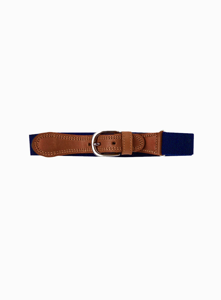 Thomas Brown Belt Elasticated Belt in Navy