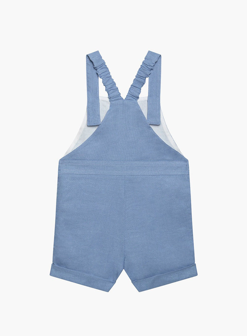 Thomas Brown Bib Shorts Baby Atticus Bib Shorts in French Blue