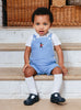 Thomas Brown Bib Shorts Baby Atticus Bib Shorts in French Blue