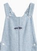 Thomas Brown Bib Shorts Little Alfie Bib Shorts in Pale Blue Herringbone