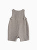 Thomas Brown Bib Shorts Little Archie Romper in Brown Herringbone