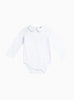 Thomas Brown Body Little Long-Sleeved Milo Stitched Body in White/Pale Blue