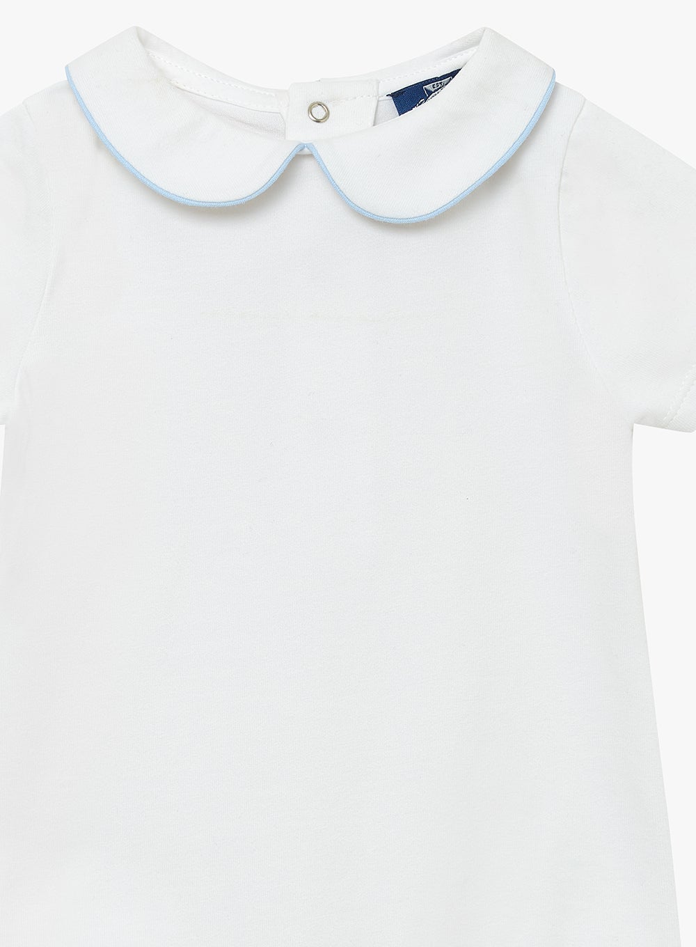 Chelsea Clothing Company Body Baby Short-Sleeved Milo Body in White/Blue