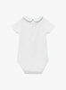 Thomas Brown Body Little Short-Sleeved Milo Body in White/Blue