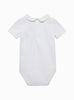 Thomas Brown Body Little Short-Sleeved Milo Body in White/White