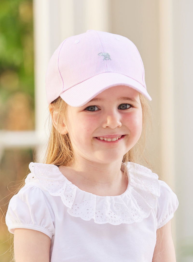 Thomas Brown Cap Charlie Cap in Pink Stripe