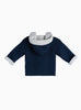 Thomas Brown Coat Little Knitted Coat in Navy