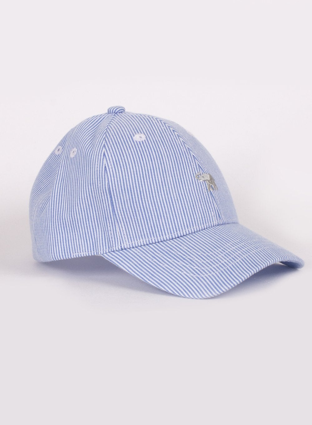 Thomas Brown Cap Charlie Cap in Blue Stripe