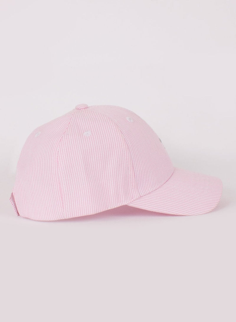 Thomas Brown Cap Charlie Cap in Pink Stripe