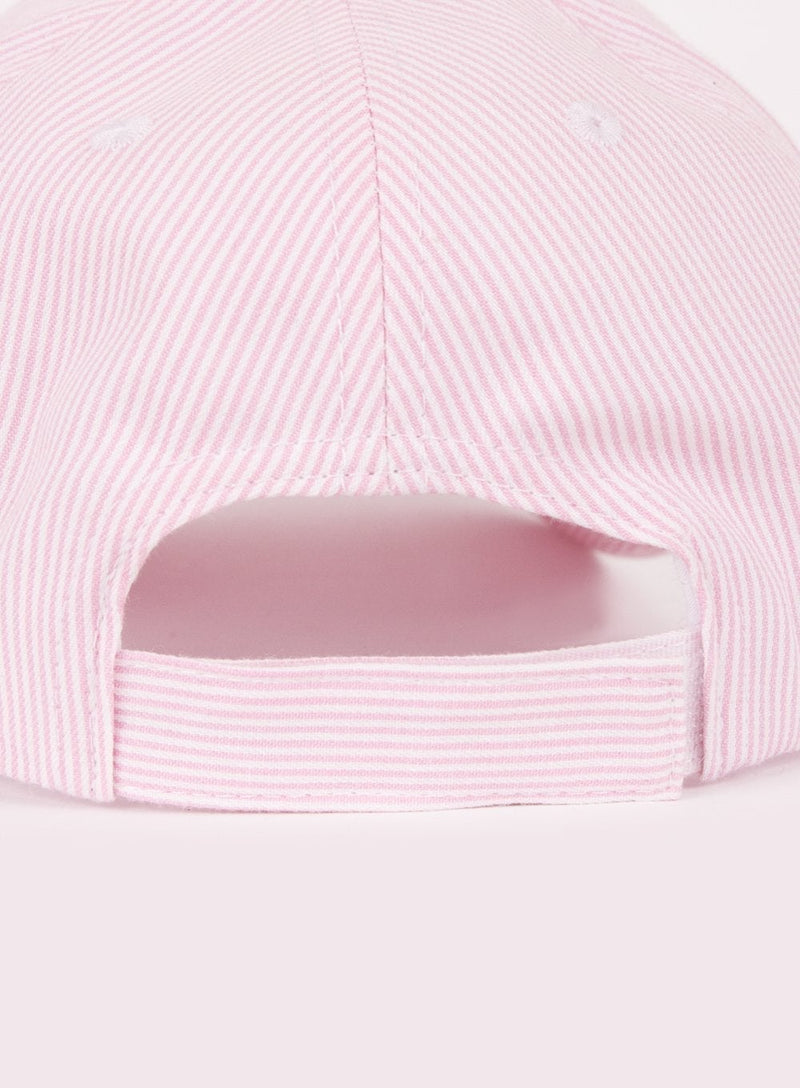Thomas Brown Cap Charlie Cap in Pink Stripe