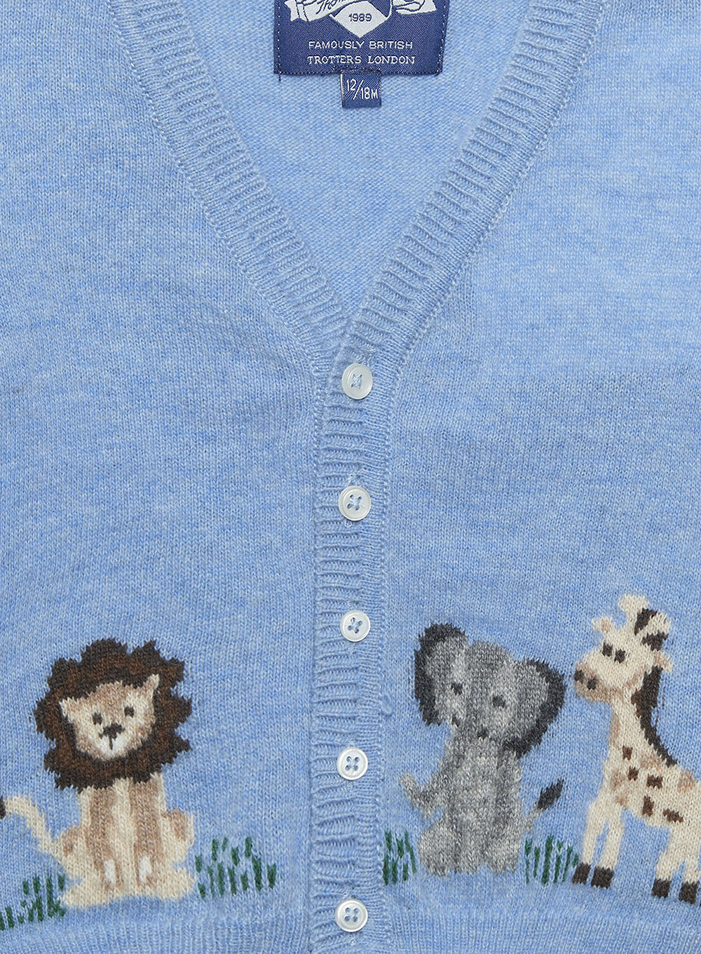 Thomas Brown Cardigan Baby Augustus Lion & Friends Cardigan