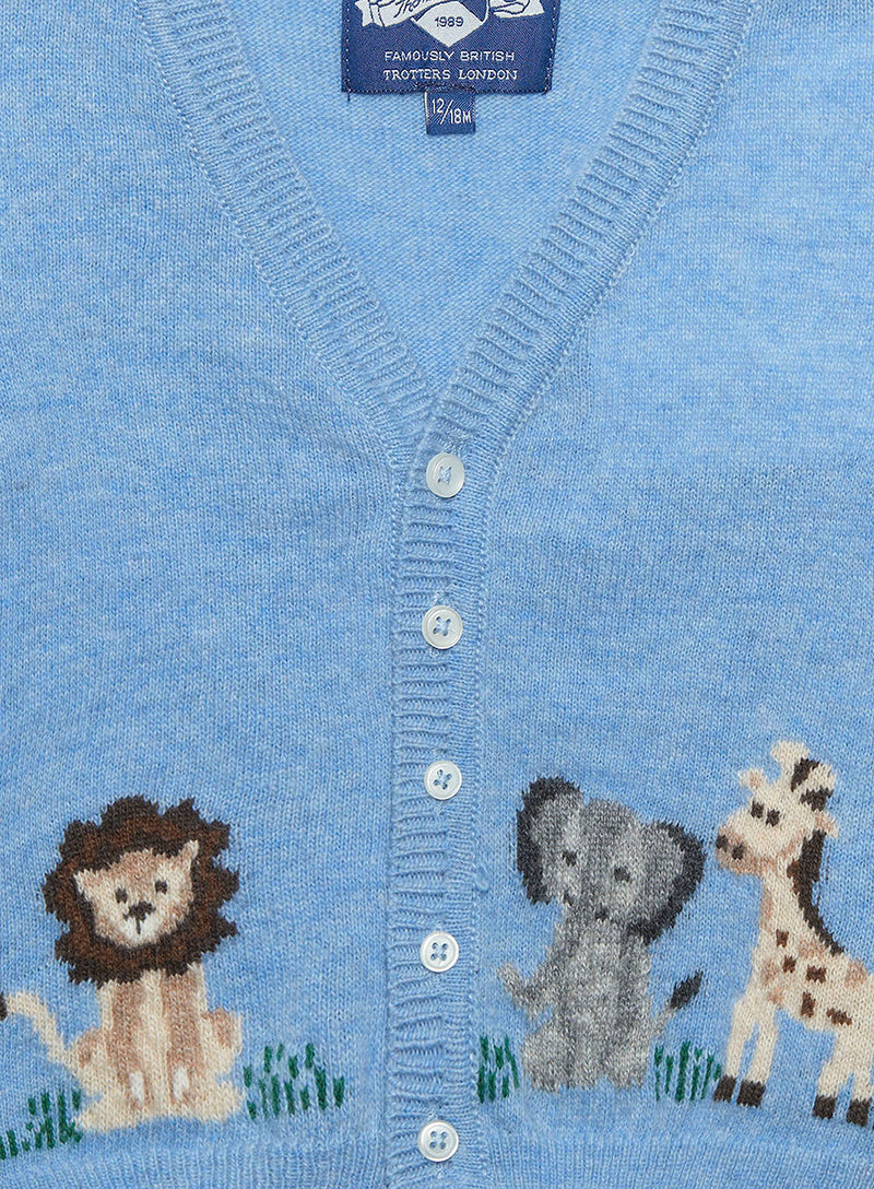 Thomas Brown Cardigan Baby Augustus Lion & Friends Cardigan