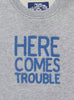 Thomas Brown Jumper Baby Here Comes Trouble Sweater