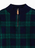 Thomas Brown Jumper Donald Half-Zip Jumper
