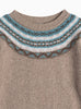 Thomas Brown Jumper Frankie Fair Isle Jumper in Oatmeal