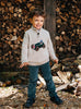 Thomas Brown Jumper Henry Half-Zip Jumper