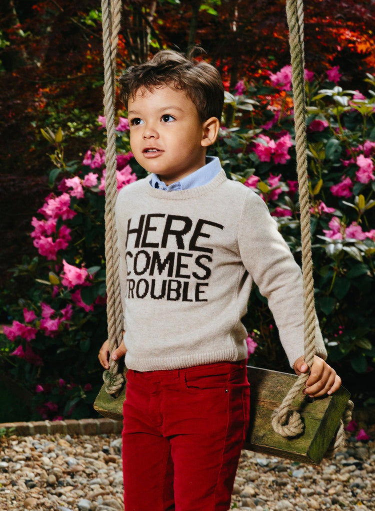 Thomas Brown Jumper Here Comes Trouble Jumper