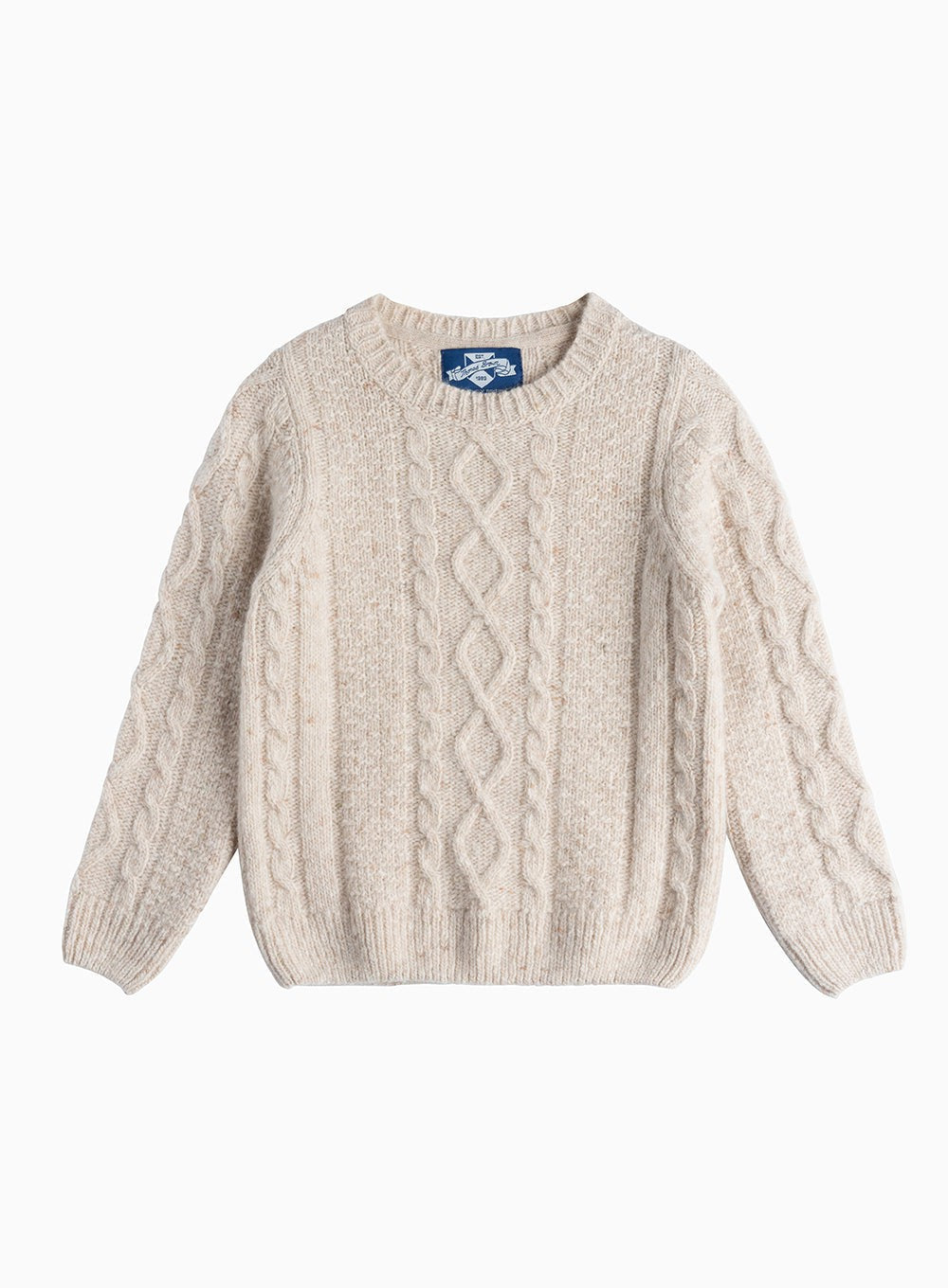Thomas Brown Boys James Jumper Cream Fleck Trotters London