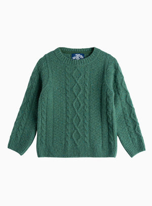 Thomas Brown Jumper James Jumper in Green Fleck