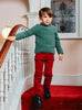 Thomas Brown Jumper James Jumper in Green Fleck